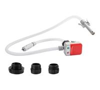 Automatic Fuel Transfer Pump - Portable Battery Powered Pump with Auto Stop, 3 Tank Adapters & 2 Hoses, 2.4 GPM, for Gasoline and Diesel Oil