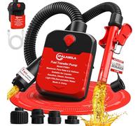 Automatic Fuel Transfer Pump with Auto-Stop,4.0 GPM per minute,Battery or USB Powered Transfer Pump,51'' Hose 4 Can Adapters Fast and Safe Portable Power Battery Fuel Pump for Oil, Diesel,Gasoline.