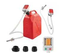 Automatic Fuel Transfer Pump with Auto-Stop,9.08L per Min, 3 Tank Adapter,Battery Powered with Automatic Stop Sensor and Extra Long Hose,for Oil, Diesel,Gasoline