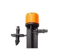 Automatic Garden micro irrigation watering plant dripper on support spike 0-40l/hr cleanable & adjustable micro pipe attachment adaptor included (pack of 25)