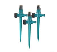 Automatic Garden Sprinkler System 360 Degree Rotating Irrigation Lawn Watering Kit Underground Misting Nozzle For Zone Drip ABS Plastic Outdoor Plant Waterer 3 Pack