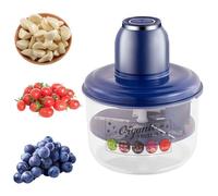 Automatic Garlic Peeler Machine & Fruit Skin Remover Tool,Electric Garlic And Grape Peeler,2025 New Electric Grape Peeling Machine,5-Leaf Design,Quick Peeling In 25 Seconds,for Grapes And (Color:Blue)