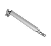 Automatic Gas Spring Door Closer 90-Degree Position Stop Soft Close Silent Mechanism Adjustable Buffer Force for Home & Business (Silver)