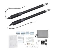 Automatic Gate Opener Kit, Heavy Duty Electric Dual Swing Gate Opener with Remote Control, Max Weight 150KG, Electric/Manual Modes for Iron or Aluminum Doors