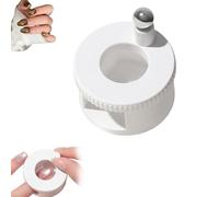 Automatic Glass Bead Suction of Cat Eye Nail Tool, 360° Rotating Cat Eye Magnet for Nails, Uniform Magnetic Force for Easy DIY Glossy Cat Eye Effects (White)