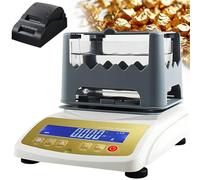 Automatic Gold & Silver Purity Testing Kit Integrated Density Meter With 1200g Capacity LCD Display For Accurate Karat And Specific Gravity Measurement Of Precious Metals(300k+printer)