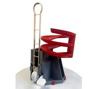 Automatic Golf Ball Dispenser, Golf Ball Tee Up Machine for Swing Training, Portable Indoor Outdoor Go-lf Practice Aid(Red)