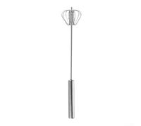 Automatic Handheld Stainless Steel Whisk Manual Mixer for Home Use Egg Beater for Mixing Batter and Whipping Cream (Trumpet)