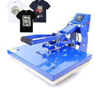 Automatic Heat Press Machine, Clamshell Design with Digital Temperature Control for T-Shirts, Hats, and More