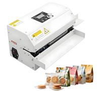 Automatic Heat Sealer Machine, 19.7ft/min Sealing Speed, Digital Temperature Control, Adjustable Temp & Speed, Desktop Design for Small Business