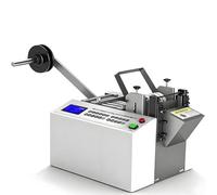 Automatic Heat-Shrink Tube Cutter, Electric Cable Pipe Cutting Machine 1-180mm Width, 0.1-99999mm Length, High-Speed Steel Blades for Fiberglass Tube & Cable(100mm)