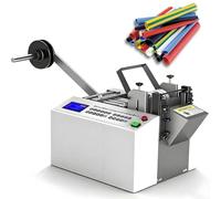 Automatic Heat Shrink Tube Cutting Machine,Electric Fiberglass Sleeving Cutter with 1mm-200mm Cutting Width,0.1-12mm Cutting Thickness,for Heat Shrink Tube,Cable(200mm)