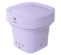 Automatic Heating Portable Washing Machine, Timing Function, Mini Portable Washing Machine, Underwear Washing Machine(Color:Purple) Double the comfort