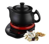 Automatic Herbal Medicine Pot 2L Ceramic Electric Kettle 500W Slow Cooker for Chinese Herbs Decoction and Tea