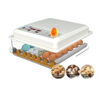 Automatic Home Egg Incubator - Dual-Power Intelligent Hatcher for Chickens, Ducks, Geese, Pigeons | Small Fully Automatic Poultry Hatching Machine (36 waterbed double electricity)