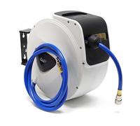 Automatic Hose Reel Compressed Air Pipe Tube 15m 20bar 180° Swing Wall Mount