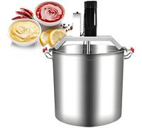 Automatic Hot Pot Seasoning Mixing Pot,Stainless Steel,11Gal 21Gal 37Gal Commercial Electric BBQ Sauce Stirrer Cooker,for Stir-frying Sauces Fillings 140L(37Gal)