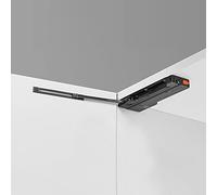 Automatic Hydraulic Buffer for Aluminum Wardrobe Door: No Installat Anti-Collis Design Rebound Feature Hidden Handle for Smooth Opening & Cng