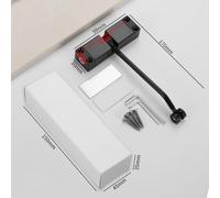 Automatic Hydraulic Door Closer with Stainless Steel Construction, Adjustable Mechanism and Damping System for Smooth Closing, Suitable for Left or Right-Handed Doors in Homes, Offices and H