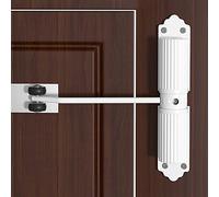 Automatic Hydraulic Door Closure Heavy Duty Gate Closer For Interior Exterior,Safety Spring Loaded Door Closer,Overhead Fire Rated Door Closer,with Adjusting Rod And Screws (2 Styles) (Color : Wit,