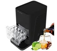 Automatic Ice Ball Maker with Self-Cleaning Function - Countertop Ice Maker Produces 42 Crystal Clear Ice Spheres Per Day for Whiskey and Cocktails