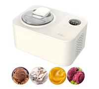 Automatic Ice Cream Maker, 1.2L, 110W Compressor, Fast 30-Minute, 4-in-1 Modes, 10-Minute Keep Cool, Includes Display Screen & Recipe Book