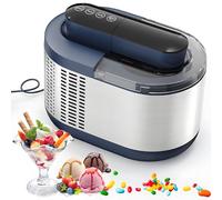 Automatic Ice Cream Maker Machine, Electric Gelato Maker with LCD Display - No Pre-Freezing Needed, for Homemade Strawberry, Vanilla, Coffee Ice Cream