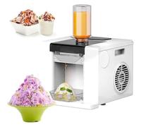 Automatic Ice Shaver Machine - 280W Fast Cooling Ice Maker, 60KG/24H Ice Production for Restaurants, Milk Tea Shops, Cold Drink Bars, and Home Use