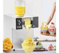 Automatic Ice Shaving Machine, Snowflake Dessert Maker, Adjustable Speed for Homemade Bingsu, Ideal for Home, Parties, Restaurants, Bars, 60KG Production Capacity