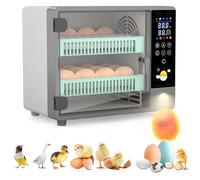 Automatic Incubator for 24 Eggs with Egg Turner, Humidification, Intelligent Temperature Control, and Touch Screen for Chickens, Ducks, Quails, and Birds