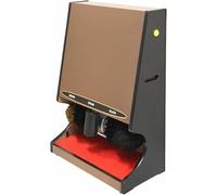 Automatic Induction Shoe Polisher, Automatic Shoes Polishing Machine Shoes Cleaning Brush Kit Multi Brush Polisher Suitable,Vertical Buffer Polisher Portable,B2