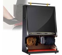 Automatic Induction Shoe Polisher, Commercial Electric Polisher with Automatic Oiling, Double Combination Brush, Low Noise for Home Use