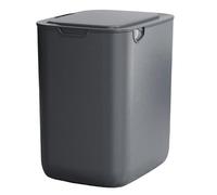 Automatic Induction Trash Can with Touchless Lid, Easy to Install and Use, Black, Perfect for Home, Hygienic and Convenient Waste Management Solution.