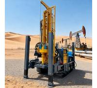 Automatic Industrial Water Well Drilling Rig Hydraulic&Pneumatic for Deep Underground Borehole in Rock Soil Sampling and Mining Up to 1500m with Compressor
