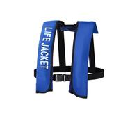 Automatic Inflatable Float Jacket with Blet and Whistle, Low Profile Float Jacket for Fishing Boating Kayaking, Adult Size 16+ 80lbs+(C,Manual Inflating)