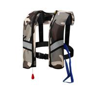 Automatic Inflatable Life Jacket For Adults 150N Large Buoyancy Boat Fishing Portable Folding Vest Set Water Safety Equipment(L)