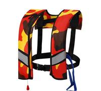 Automatic Inflatable Life Jacket For Adults 150N Large Buoyancy Boat Fishing Portable Folding Vest Set Water Safety Equipment(G)