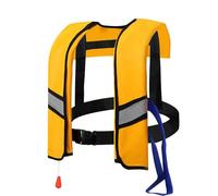 Automatic Inflatable Life Jacket Water Gear For Emergency Designed With Maximum Buoyancy And Performance Ideal For Boating Swimming Rafting Sailing Adventures