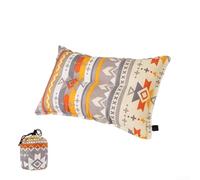 Automatic Inflatable Pillow for Camping and Travel | Portable Self-Filling Lunch Break Cushion with PUC For Surface | Compact 45x30cm Support for Head and Neck in(Fleece)