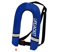 Automatic Inflatable Vest High Strength Webbing Reflective Waistcoat for Camping Hiking Outdoor Sports Use Auto Inflating Life Vest
