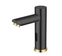 Automatic Infrared Faucet, Touchless Bathroom Sink Mixer, Stainless Steel Black & d, Battery-Powered ABO Tap for Hygiene & Modern Decor
