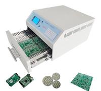 Automatic Infrared & Hot Air Reflow Oven,0-280℃ Adjustable,PCB Board SMD SMT BGA Rework Station,Intelligent Infrared IC Heater 220V50Hz