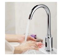 Automatic Infrared Sensor Kitchen Faucet 360° Rotating Touchless Electric Tap Battery-Powered Modern Design Easy Install Smart Water Saving Ideal for Home & Commercial Use