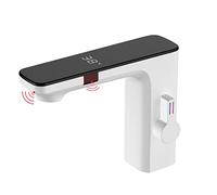 Automatic Infrared Sensor Tap for Bathroom Sink, Touchless Wash Basin Faucet, Smart Sensor Taps, White Automatic Tap for Hygiene and Convenience