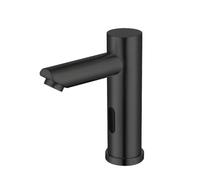 Automatic Infrared Touchless Bathroom Faucet, Stainless Steel Black Sink Mixer Tap, Battery-Powered, Modern a Robinet for Hygiene & Convenience