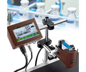 Automatic Inkjet Coding Machine for Production Line, Commercial Label Printer for Date, Batch, Barcode, Logo Printing