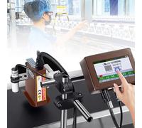 Automatic Inkjet Coding Machine for Text, QR Code, Barcode, Batch Number, Label, Image, Date Printing, Commercial Use