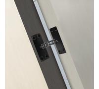 Automatic Inner Door Closer, Concealed Tubular Chain Spring Soft Close for Fire Doors up to 50kg, Silver Finish with Screws for Easy Installation on Left or Right Handed Internal Doors