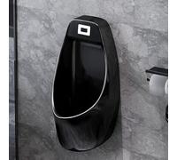 Automatic Intelligent Sensor Men's Urinal - Wall-Mounted Commercial Ceramic Urinal with Anti-Odor & Splash Guard for Hotels Bathrooms & Shops - Hands-Free Flush System