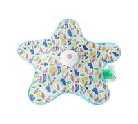 ＡＷＨＡＯ Automatic Interactive Cat Toy And Feather Activity Game with Sleep Timer, Suitable for Enriching The Environment, Yellow